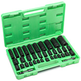 38 Piece 3/8 inch & 1/2 inch Drive SAE & Metric Impact Socket Set - 58114